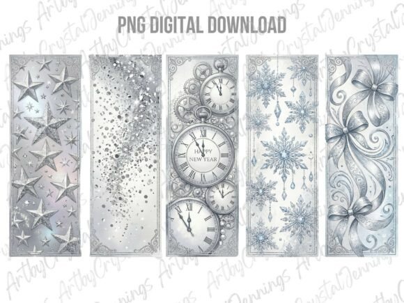 Download Silver New Year Holiday PNG - Premium Bundle