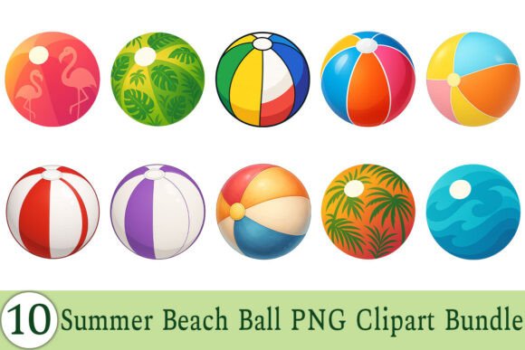 Download Summer Beach Ball PNG Clipart Bundle - Beach ball png Collection