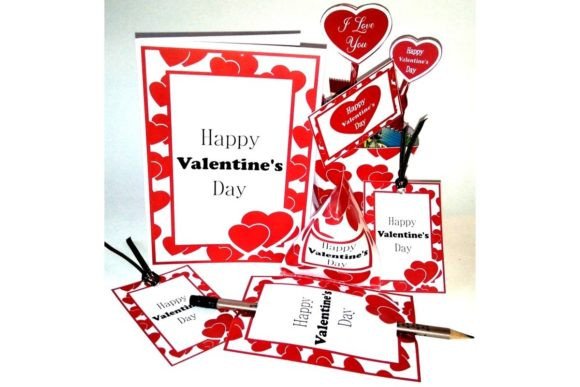 Download VALENTINE'S DAY SET. Printable Designs. - Printable designs Collection