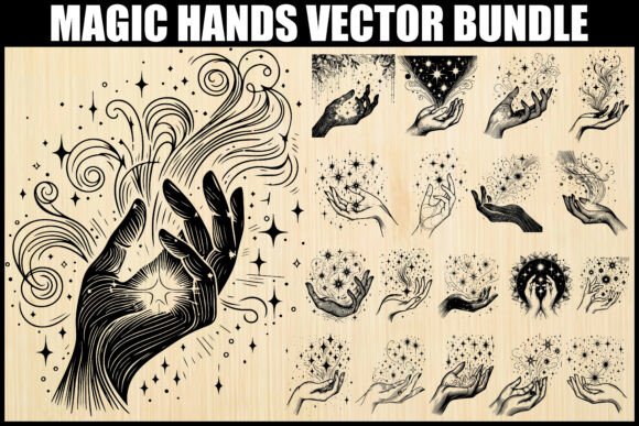 Download Mystical Magic Hands Vector Bundle - Premium Bundle