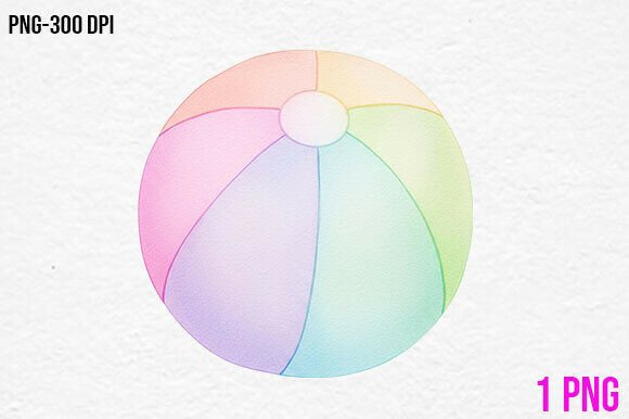 Download Pastel Beach Ball PNG Clipart - Beach ball png Collection