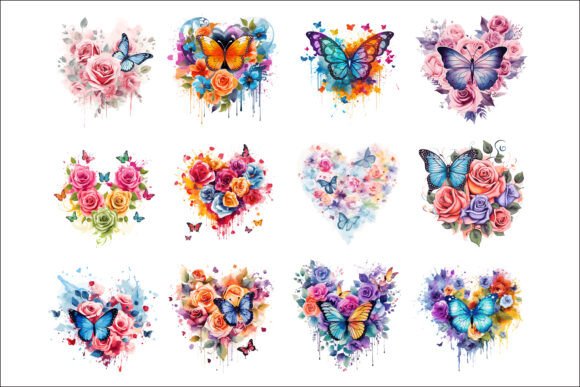 Download Vibrant Watercolor Butterfly Splash Art. - Premium Resources